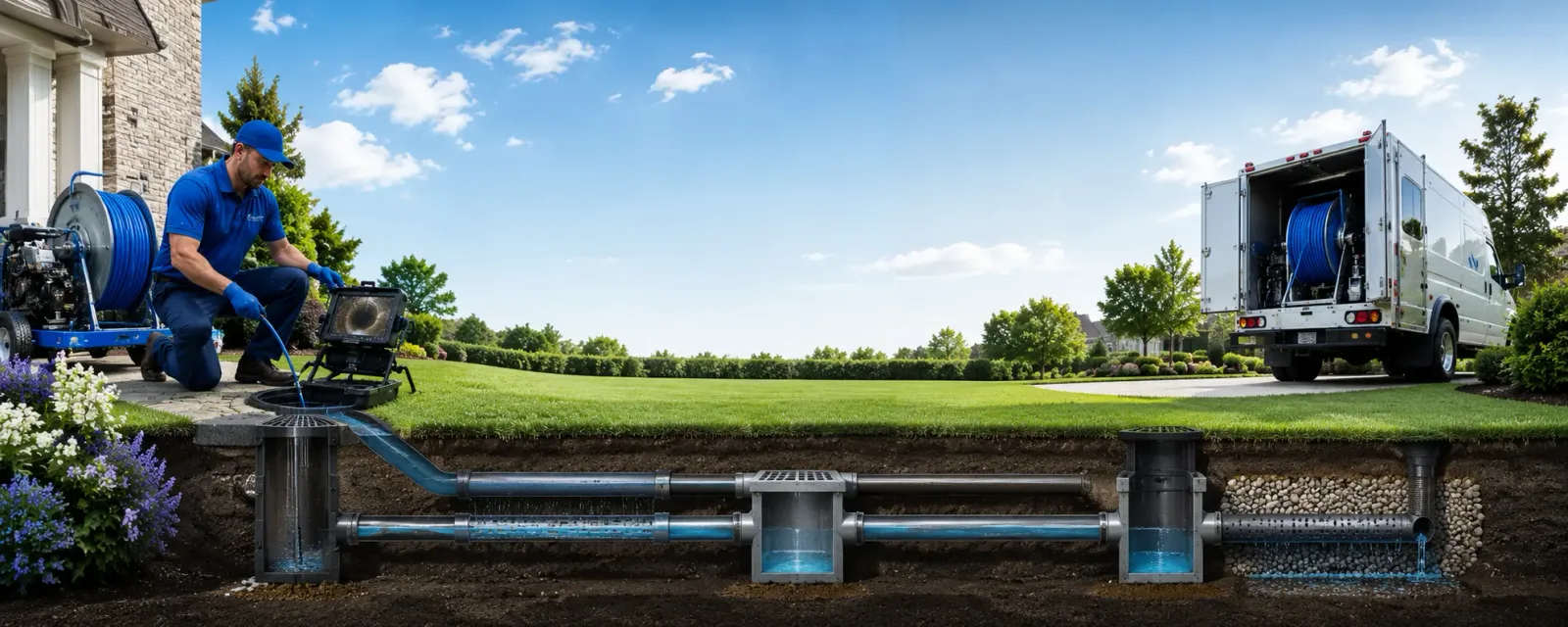 Outdoor drain cleaning information for Winnie, TX